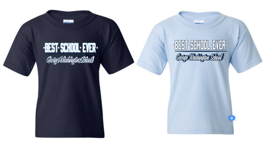 Best School tee (Navy, Blue)