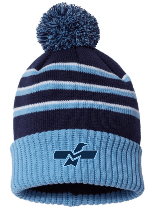 Pom Embrodiered Winter Hat