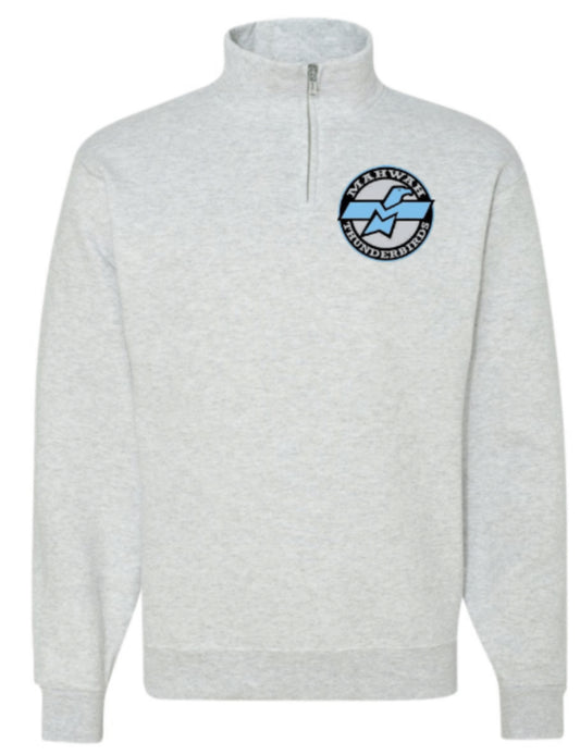 Quarter zip full length sweatshirt